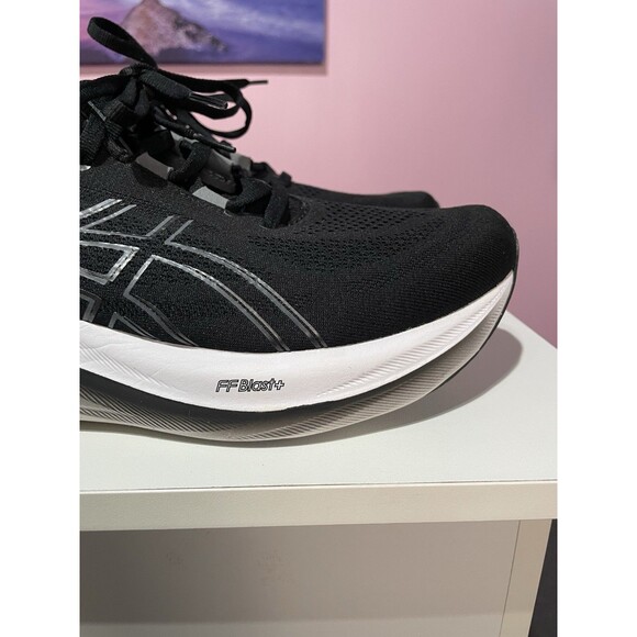 Asics Gel Nimbus 26 Sneakers Men 10.5 W Black FF Blast+ Running Walking Pure Gel - Picture 4 of 12